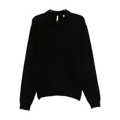 Sunflower Polo-collar Sweater In Black