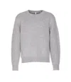 Sunflower Regular Fit Long Sleeve Knit Sweater In Gray