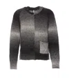 Sunflower Ombre Wool Blend Zip Cardigan In Grey