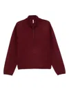 Sunflower Mock-neck Sweatshirt In Red