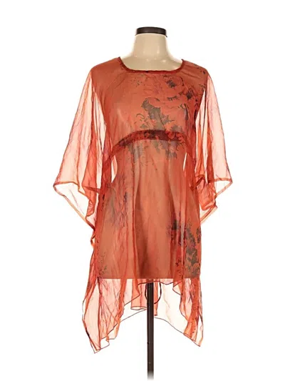 Pre-owned Sunflower Swimsuit Cover Up In Orange
