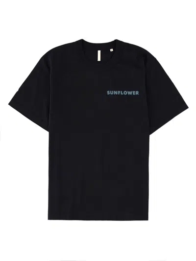 Sunflower T Shirt Con Logo In Blue