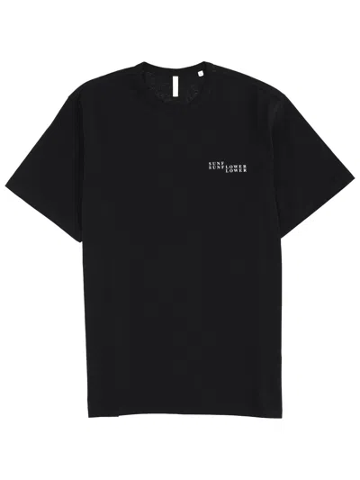 Sunflower Logo Printed Crewneck T-shirt In Black