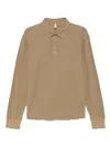 Sunflower Light Brown Cotton Polo In Brown