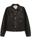 Sunflower Brown Distressed Faux-leather Jacket In Brown