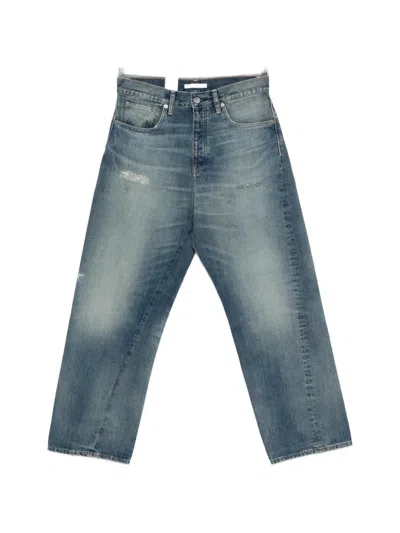 Sunflower Twisted Distressed Jeans In Gold