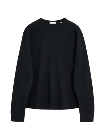 Sunflower Waffle-knit Long-sleeve Sweater In Blue
