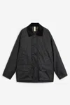 Sunflower Waxe Ripstop Leisure Jacket In Black
