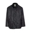 Sunflower Waxed Ripstop Leisure Jacket In Black