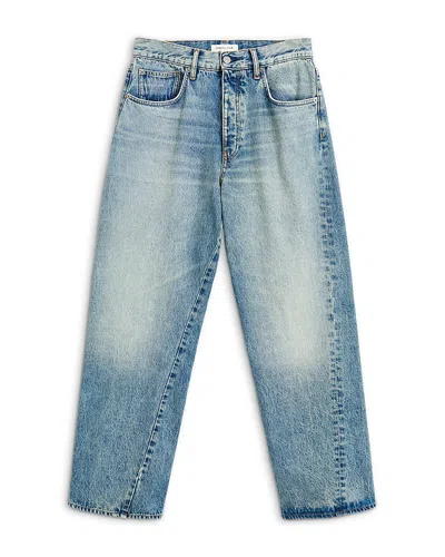 Sunflower Wide Cotton Loose Fit Twisted 32 Jeans In Authentic In Blue