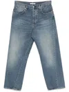 Sunflower Belt Loop Denim Trousers In Blue