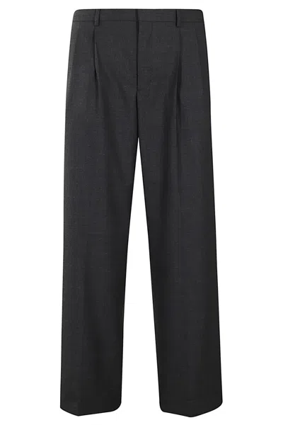 Sunflower Wide Pleated Trouser In Gray