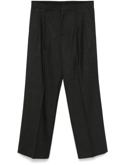 Sunflower Wide Pleated Trousers In Grey