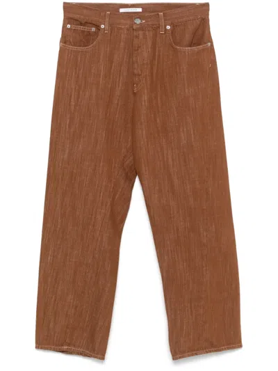 Sunflower Wide Twist Jeans In Brown
