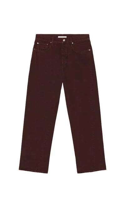 Sunflower Wide Twist Jeans In Burgundy