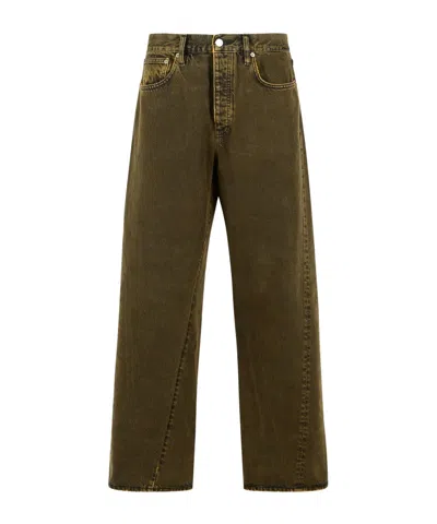 Sunflower Wide Twist Jeans In Green