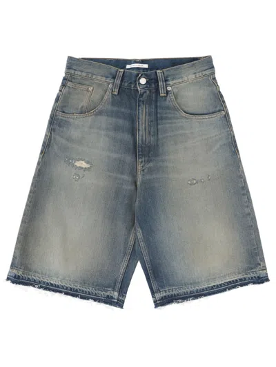 Sunflower Super Wide Vintage Denim Shorts In Blue