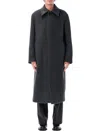 Sunflower Italian Wool Long Coat In Grey In Gray