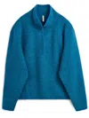 Sunflower Half-zip Wool Sweatshirt In Blue