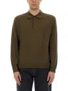 Sunflower Wool Polo Shirt In Green