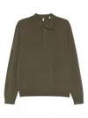 Sunflower Wool Polo Shirt In Green