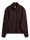 Sunflower Brown Wool Sweater With Half Zip Fastening In Brown
