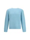 Sunflower Yak And Alpaca-blend Sweater In Blue