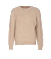 Sunflower Yak And Wool Blend Sweater In Beige