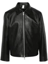 Sunflower Black Jacket With Classic Collar And Dropped Shoulders In Black
