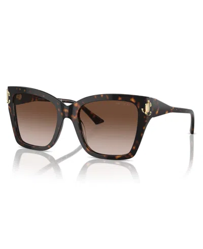 Sunglass Hut Collection Jimmy Choo Women's Sunglasses, Jc5012 In Brown