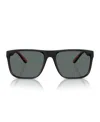Sunglass Hut Collection Men's Polarized Sunglasses, Fz6002u In Matte Black