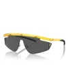 Sunglass Hut Collection Unisex Sunglasses, Fz6001 In Opal Matte Yellow