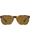 Sunglass Hut Tortoiseshell-effect Square-frame Sunglasses In Brown