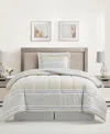 Sunham Aiden Striped 8-pc. Comforter Sets, Exclusively At Macy's In Taupe