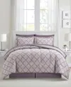Sunham Belvedere Reversible 8-pc. Comforter Sets In Purple