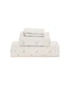 Sunham Callie Floral 200-thread Count Cotton 4-pc. Sheet Set, Full In Brown