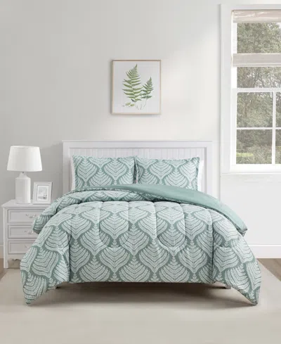 Sunham Danica Blue 3-pc. Comforter Set, Created For Macy's In Green