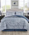 Sunham Estella 8-pc. Comforter Sets, Exclusively At Macy's In Blue