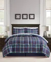Sunham Holiday Rudolph 8-pc. Comforter Set, Exclusively At Macy's In Blue