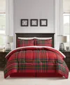 Sunham Holiday Script 8-pc. Comforter Set, Exclusively At Macy's In Red