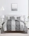 Sunham Linden Reversible 3-pc. Comforter Set, Exclusively At Macy's In Gray