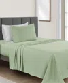 Sunham Microfiber Easy Care Solid 3-pc. Sheet Set, Twin In Light Green