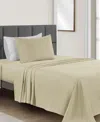 Sunham Microfiber Easy Care Solid 3-pc. Sheet Set, Twin In Sand