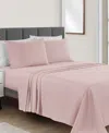 Sunham Microfiber Easy Care Solid 4-pc. Sheet Set, Queen In Blush