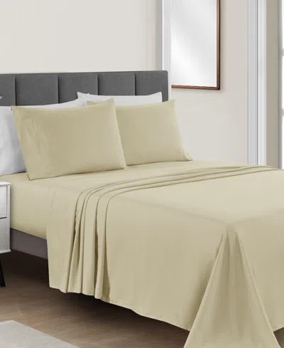 SUNHAM SUNHAM MICROFIBER EASY CARE SOLID 4-PC. SHEET SET, QUEEN