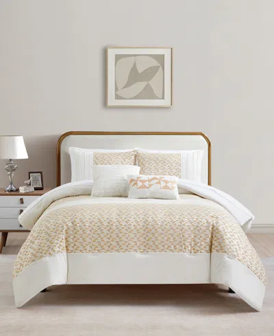 SUNHAM NEUTRAL DALTON 9-PC. COMFORTER SET, QUEEN