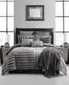 Sunham Prince 14 Piece Comforter Set, Queen In Black