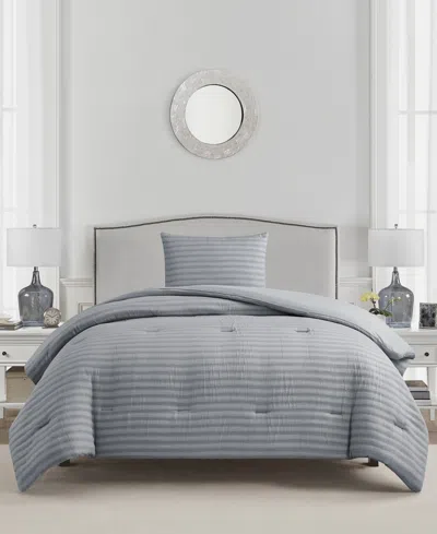 Sunham Riverline 2-pc. Comforter Set, Twin, Exclusively At Macy's In Grey