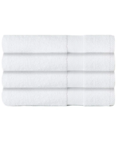 Sunham Soft Spun Cotton 4-pc. Bath Towel Set In White