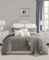 Sunham Taylor 14-pc. Comforter Set, Queen, Exclusively At Macy's In Gray